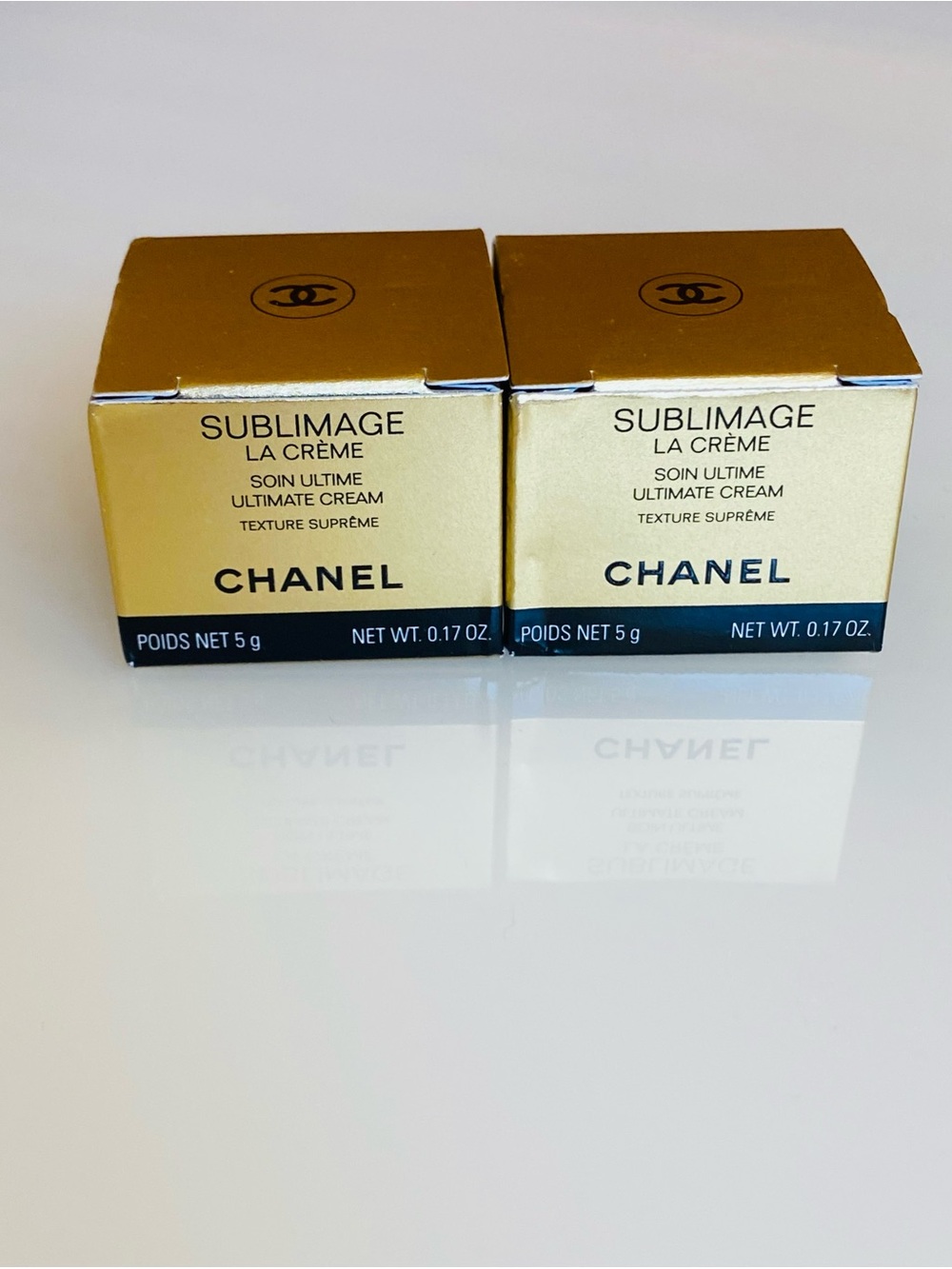 2 CHANEL Sublimage La Crème Ultimate Cream - Gold packaging Sample